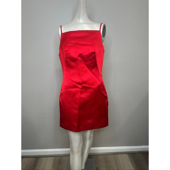 Givenchy Satin Mini Dress in Red FR38/US6 $2750 - Picture 5 of 10